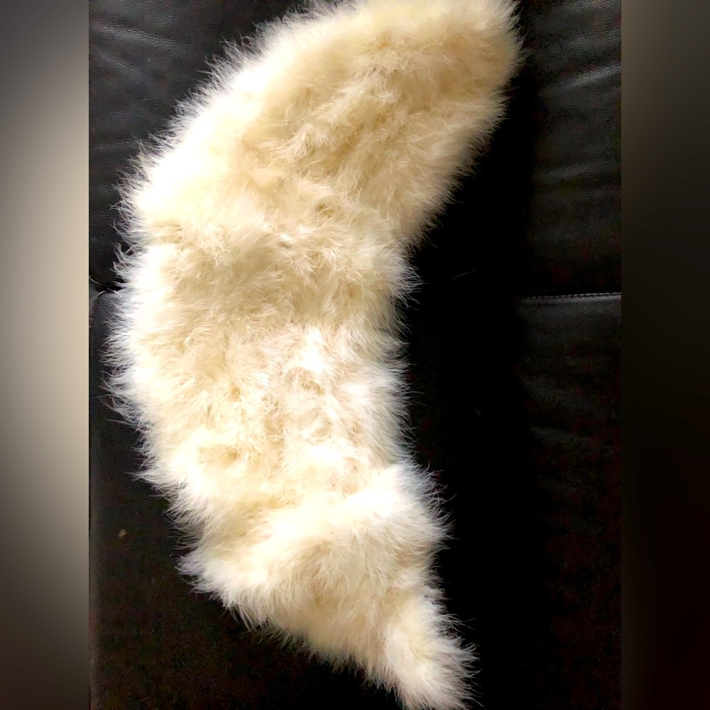 Vintage real feather shrug/wrap